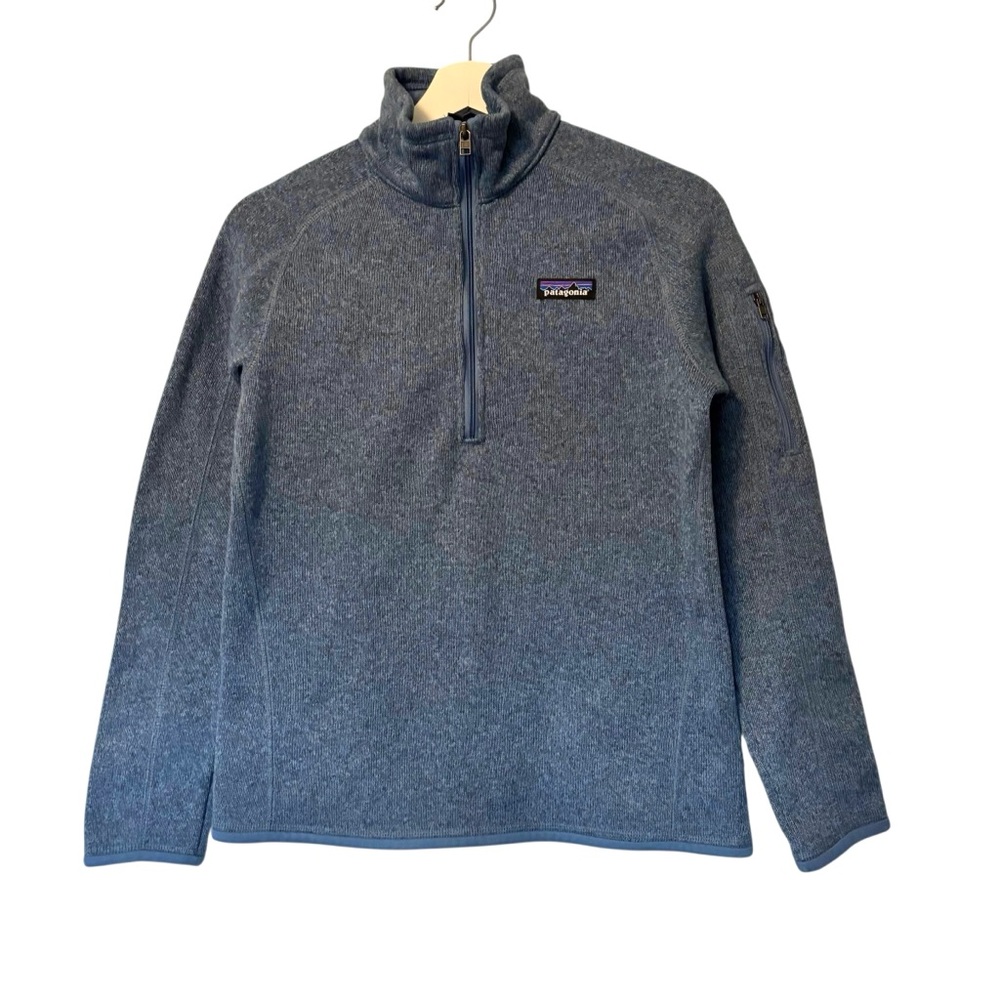 Patagonia Better Sweater 1/4 Zipped Jacket Heather Blue Women’s Size Small